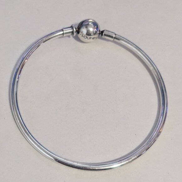 SOUFEEL 925 Sterling Silver Bangle Charm Bracelet - Picture 1 of 6